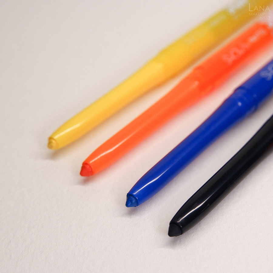 Карандаши Pastel Cosmetics "Show your game" 401,407,413 и eyematic kajal 320.