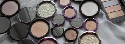 Моя мини-коллекция сухих хайлайтеров от Becca. Какие аналоги удалось найти у себя и почти 100% попадание в Moonstone