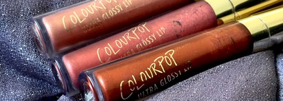 Зеркальное сияние брУлЬянтов Ultra Glossy Lip от ColourPop 3 оттенка