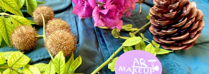 Лавандовые кремовые тени Art makeup в оттенке «Цукаты»