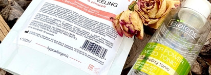 Дуэт для очищения кожи: Tete enzyme peeling и Bielenda Anti-Age Correcting Mezo tonic