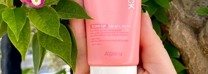 A’pieu pure block sun base tone-up spf 50+ матирующий и осветляющий для воссоздания кожи кореянок