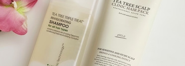 Бодрящая парочка- шампунь Giovanni Tea Tree Triple Treat Invigorating Shampoo и пилинг Lador Tea Tree Scalp Clinic Hair Pack pH 5.0