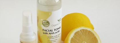 Лёгкий кислотный уход для нормальной и сухой кожи от Organic Zone - тоник с Ана-Кислотами и крем-флюид