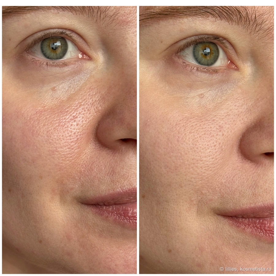 До/ с пудрой Juicy Fizz Summerproof Powder Foundation SPF50 оттенок 01 Ivory