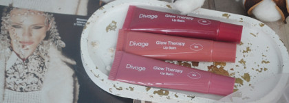 Снова пептиды и сочные губы с бальзамом для губ Divage Glow therapy lip balm в оттенках 02, 09 и 11