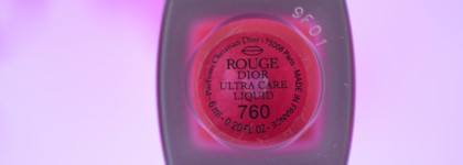 Роковая и сексуальная Dior Rouge Ultra Care Liquid #760 Diorette
