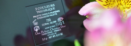 Трио Dior Eyeshadow Palette #733 Coral Glow и Dior Addict Lip Glow Color Reviver Balm #026 Plum