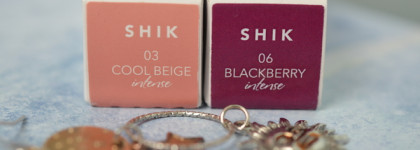 Shik! Блеск! Shik Lip Gloss Care #03 Cool Beige intense и #06 Blackberry intense