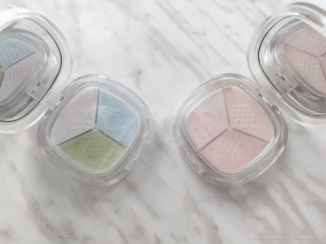 Слева направо: 01 Pale Clear, 03 Satin Pink