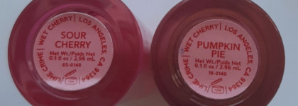 Глазурь на губах с Lime Crime Wet Cherry Gloss в оттенках Sour Cherry и Pumpkin Pie