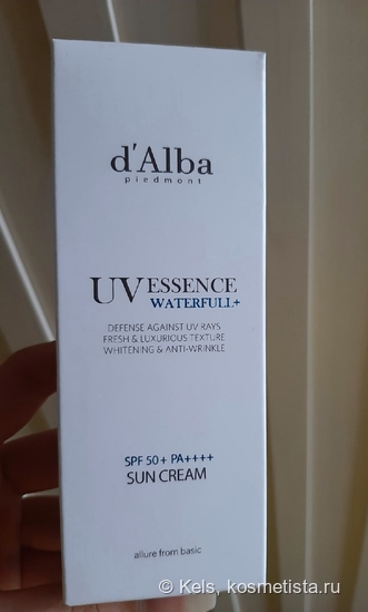 Солнцезащитный крем D`alba Waterfull Essense Sun Cream. Отличник на каждый день