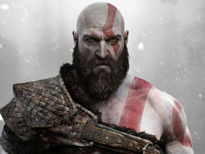 Макияж персонажа: Кратос из God of War (2018)