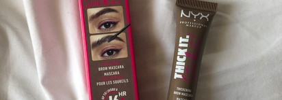 Пушистые бровки с тушью от NYX Thick It Stick It Mascara 01 "Taupe"