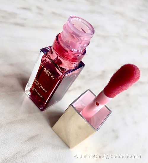Впечатление от блеска для губ Clarins Lip Comfort Oil в оттенке №3 Red Berry