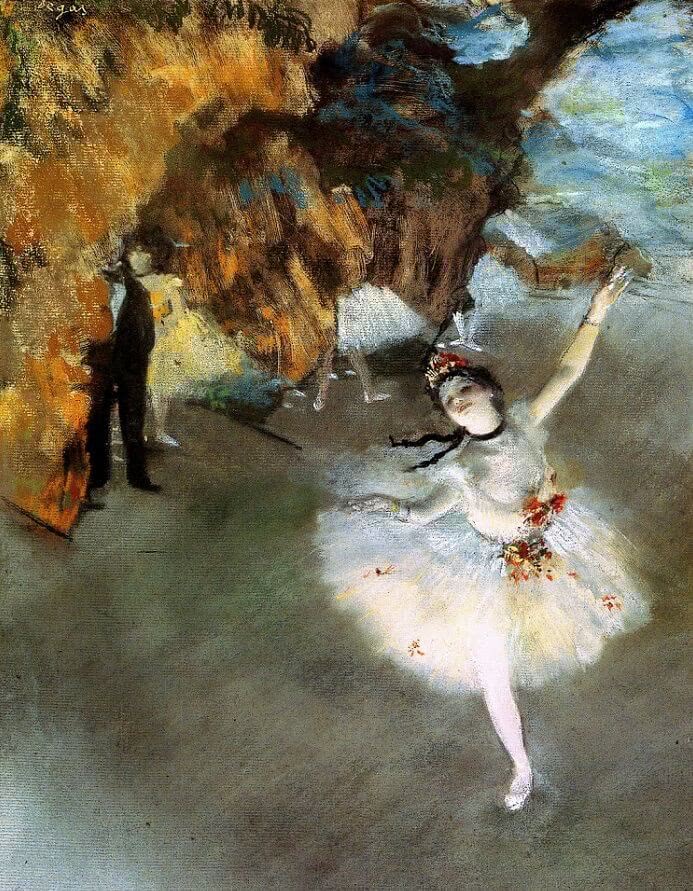 Эдгар Дега «L'Étoile», 1878. Летуаль - западный вариант должности примы-балерины