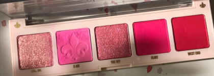Ядовитый розовый в палетке теней для век Too Haute Colourpop