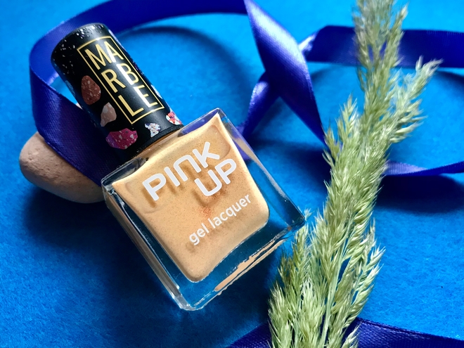 Летнее солнце в лаке для ногтей Pink up gel lacquer №10 из серии Marble ...