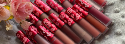 19 оттенков Velvetines by Lime Crime и макияжи с ними