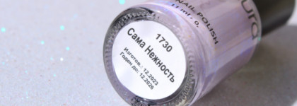 Holo Day: холодный зимний маникюр с лаком для ногтей Masura nail polish в оттенке 1730 "Сама нежность"