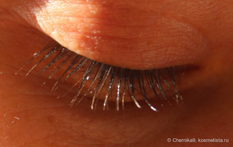 Тушь после нанесения
