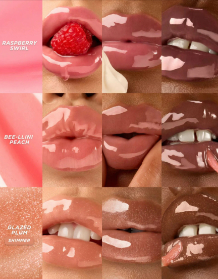 Сравнение с другими маслами: глазированная слива самая нижняя и с шиммером