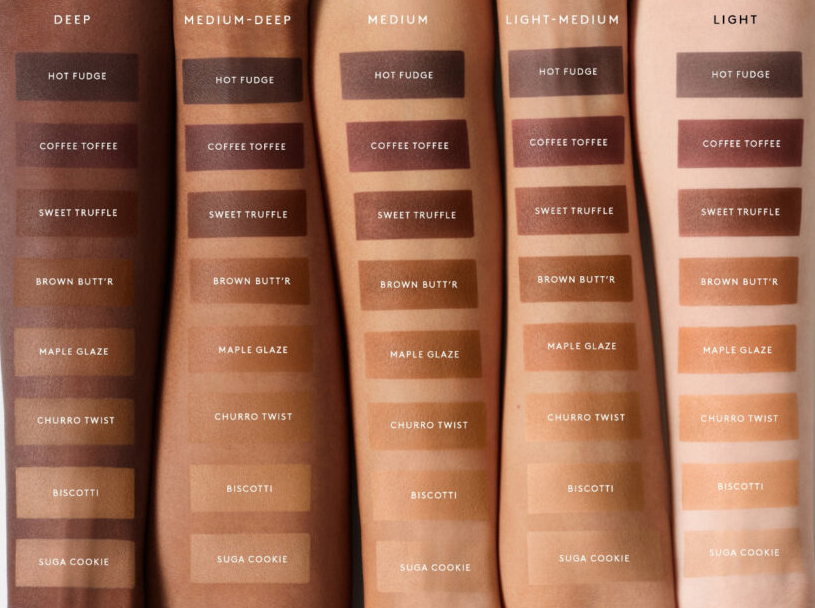 Все оттенки на разной коже - от самой светлой до самой смуглой