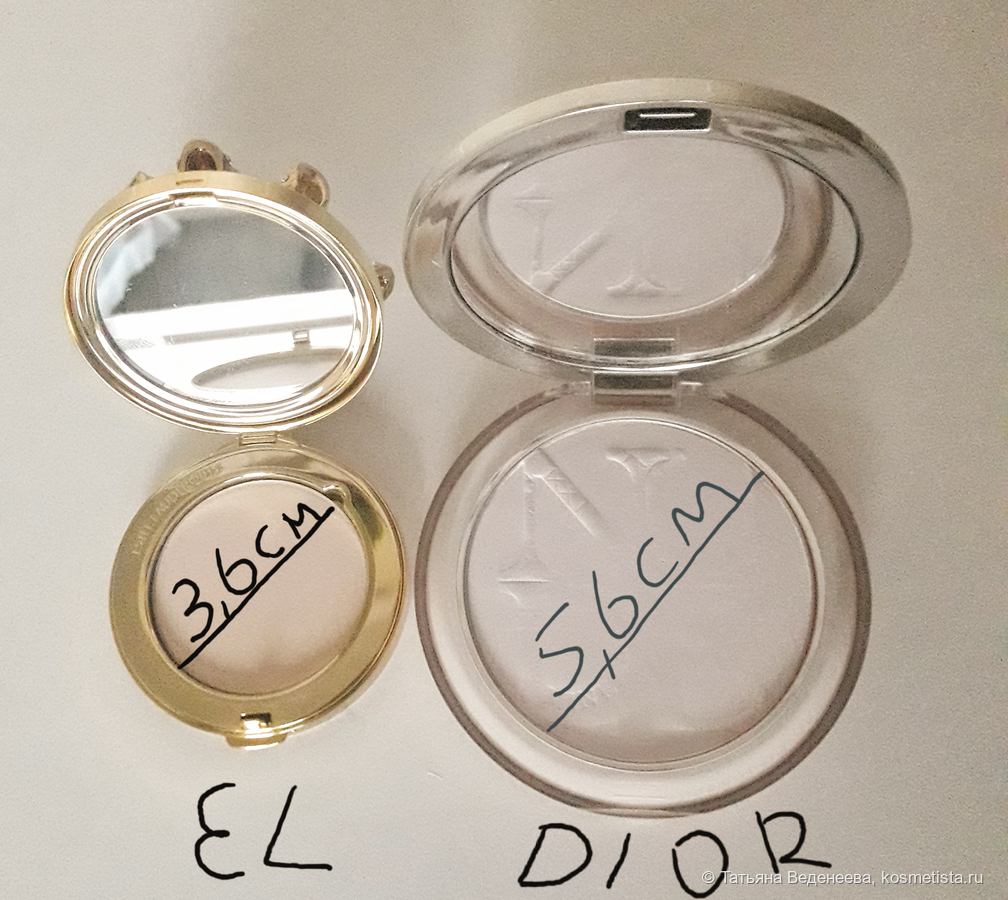 Estee Lauder Dazzling Bow compact & Dior Nude compact powder