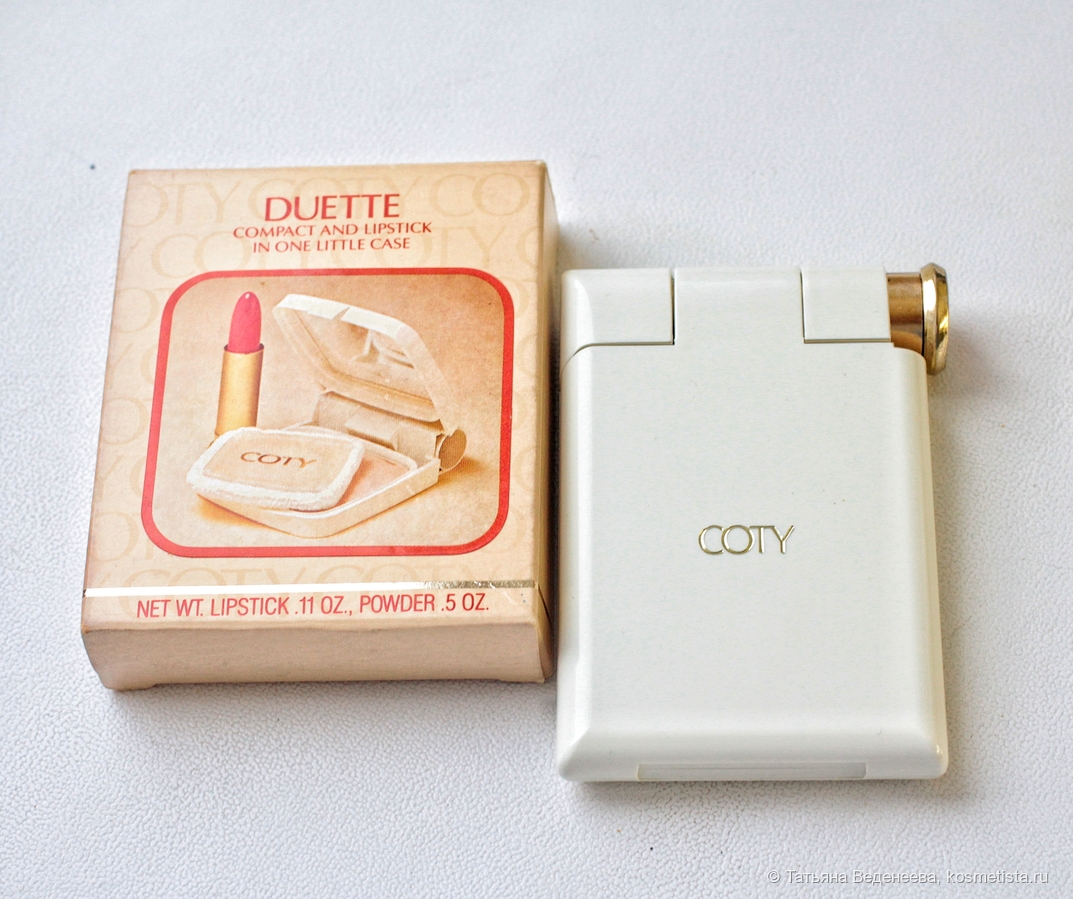 Set Duette Coty airspun compact powder & lipstick "24" Coty