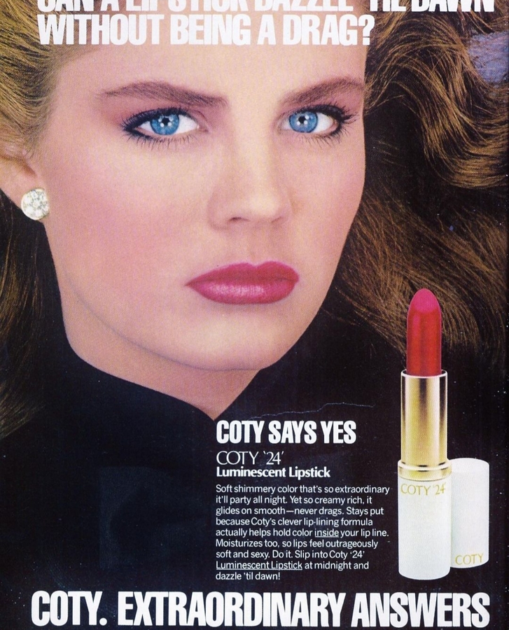 Coty '24'  lipstick 1982s