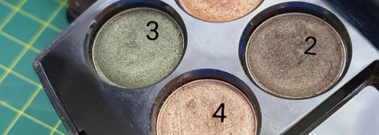 Обзор на палетку теней Chanel Les 4 Ombres, 318 Blurry Green, макияж поэтапно