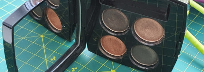 Обзор на палетку теней Chanel Les 4 Ombres, 318 Blurry Green, макияж поэтапно