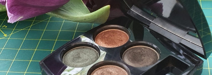 Обзор на палетку теней Chanel Les 4 Ombres, 318 Blurry Green, макияж поэтапно