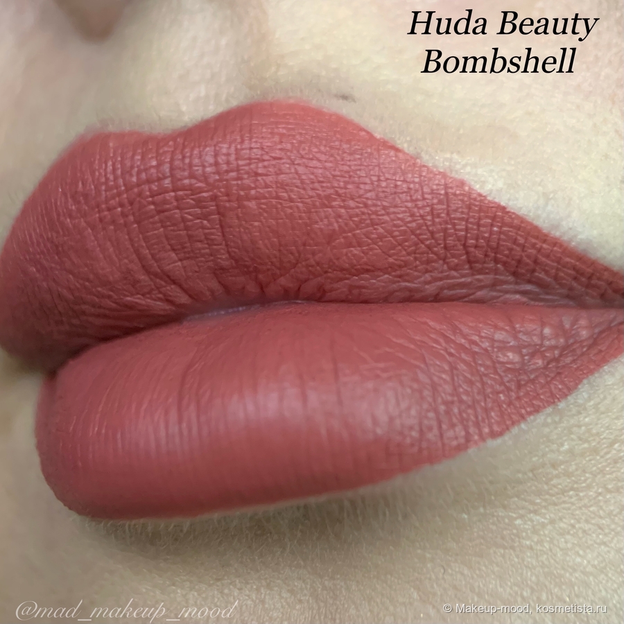 Huda Beauty Liquid Matte Lipstick : Bombshell