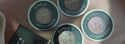 Спарклы от российского бренда Shik. Single Eyeshadow: Vega, Capella, Sun, Mimosa