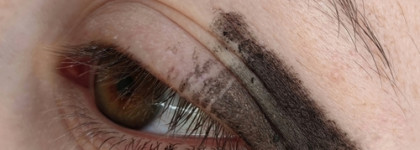 Кислотно-солнечный макияж глаз с ноткой мрачности (пошагово)