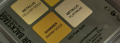 Dior backstage glow face palette pure gold