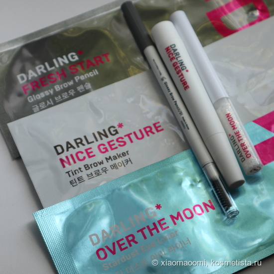 Бровная эпопея вместе с Darling* nice gesture маркер для бровей и Darling* glossy brow pencil
