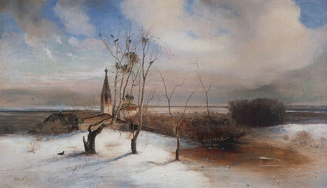 А.К. Саврасов, Весна. Грачи прилетели, 1872