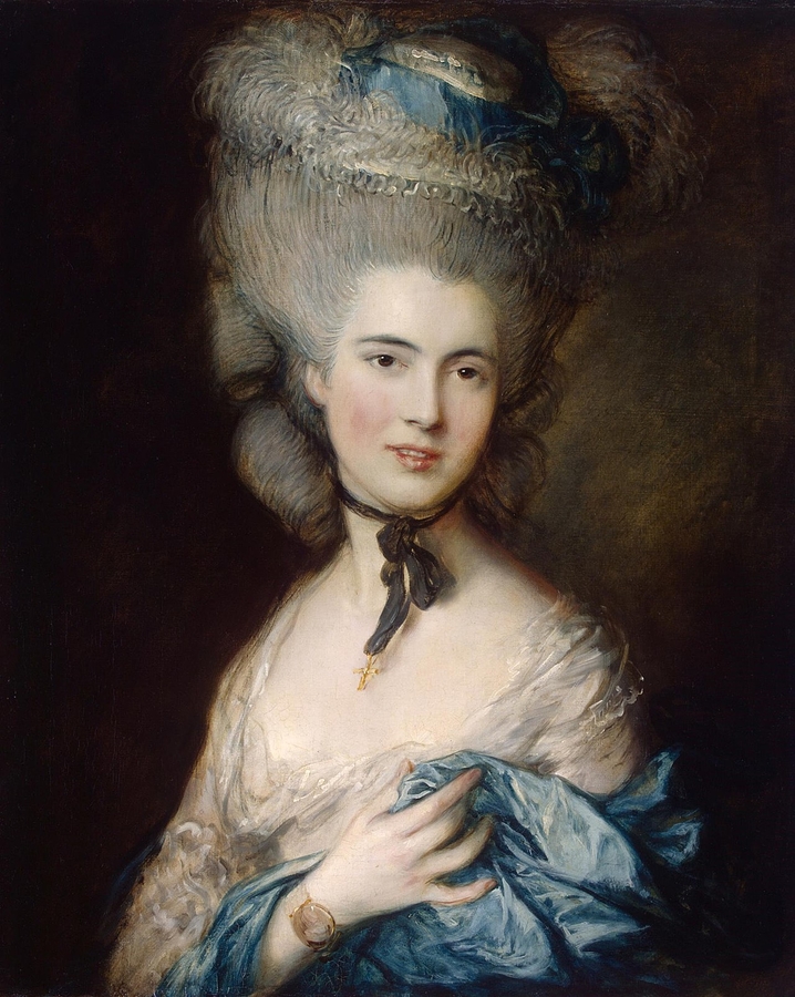 Portrait Lady n Blue by Thomas Gainsborough