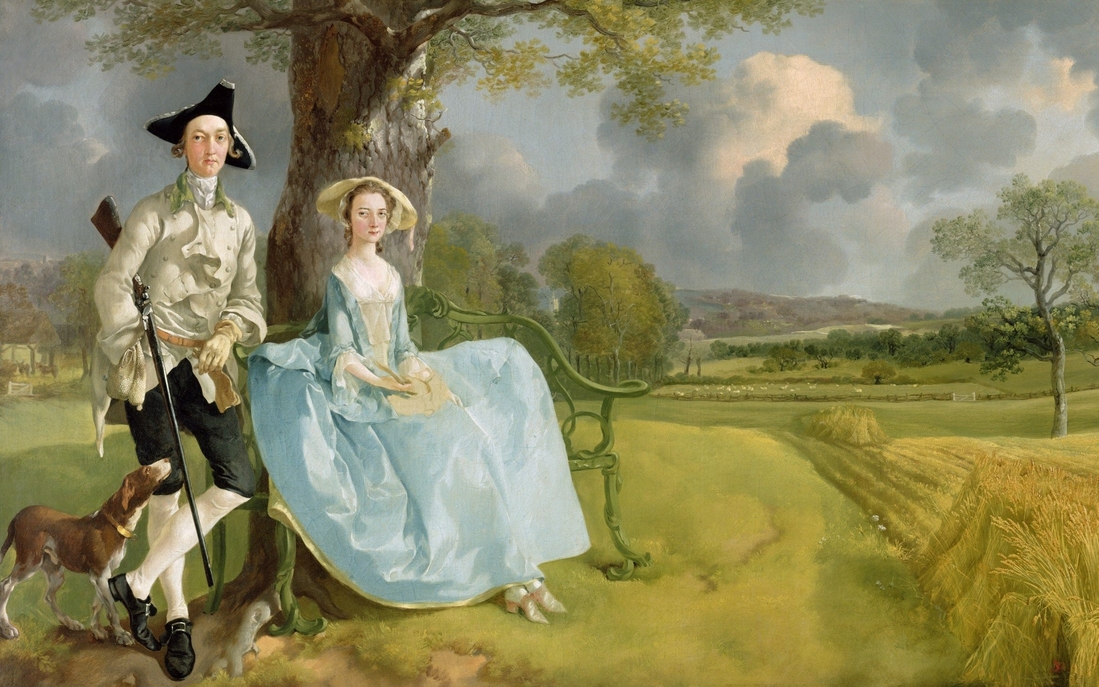 Mr and Mrs Andrew by Thomas Gainsborough