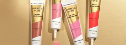 Нежный румянец от Max Factor Miracle Pure Infused Cream Blush: 01 Radiant Rose, 04 Blooming Berry