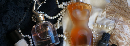 Эстетика бурлеска: Jean Paul Gaultier- Classique edt, Scandal edp в паре с лаками Chanel