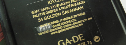 Осень в рефилах: палетка теней Ga-De Idyllic Soft Satin в оттенке 34 Golden Savannah