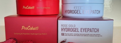 Из китайского пчеловода в нормального человека: гидрогелевые патчи Foodaholic Rose Gold Hydrogel Eyepatch и ProCobalti Ginseng &Peptides Hydrogel Eyepatch