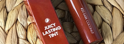 Маловато будет, ведь всё при них! Тинты Rom&nd Juicy Lasting Tint: #20 Dark Coconut, #12 Cherry Bomb, #16 Corni Soda