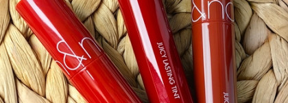 Маловато будет, ведь всё при них! Тинты Rom&nd Juicy Lasting Tint: #20 Dark Coconut, #12 Cherry Bomb, #16 Corni Soda