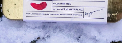 Мультифункциональный насыщенный кремовый пигмент Krygina Cosmetics Concrete в оттенке Нового года - "Hot Red"