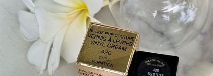 Люксовая лаковость с помадой Yves Saint Laurent Vinyl Cream 420 Chili Vibration