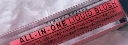 Наливные щечки с жидкими румянами-тинтом Relouis Pro All In One Liquid Blush в оттенке 03 Nectarine